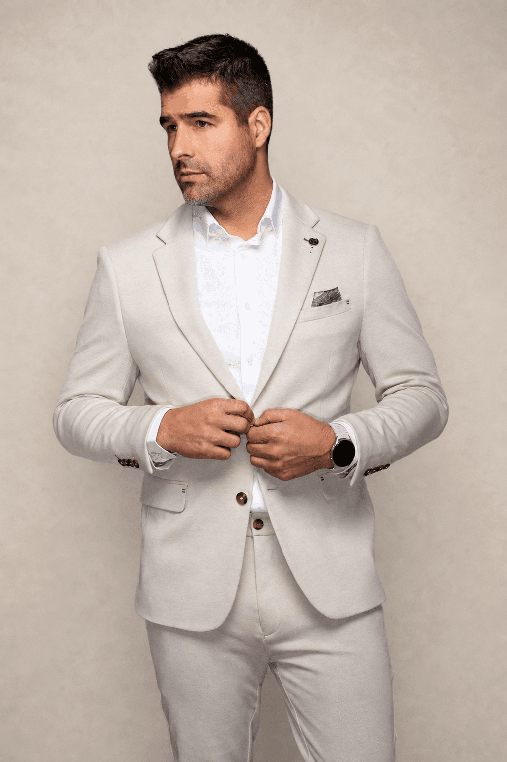 Veston Au Noir Kael beige